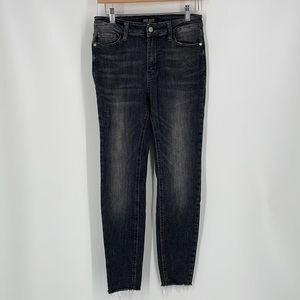 Judy Blue washed black raw hem - 7/28